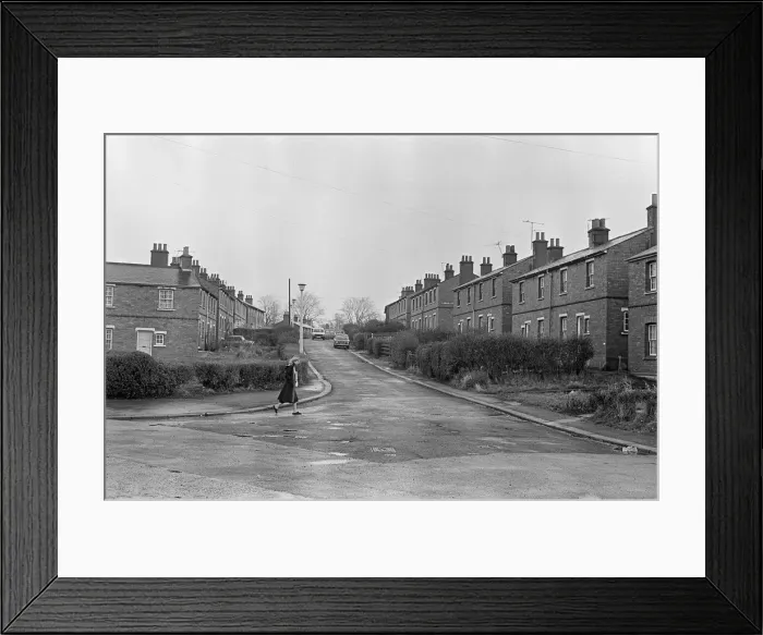Framed Print : Grove Hill Housing Estate, Middlesbrough, North Yorkshire, 23rd January 1980 Framed Print : Grove Hill Housing Estate, Middlesbrough, North Yorkshire, 23rd January 1980