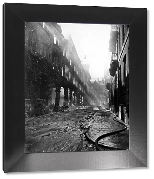 Cook Street Arcade which was attacked by German bombs on the 3rd May 1941