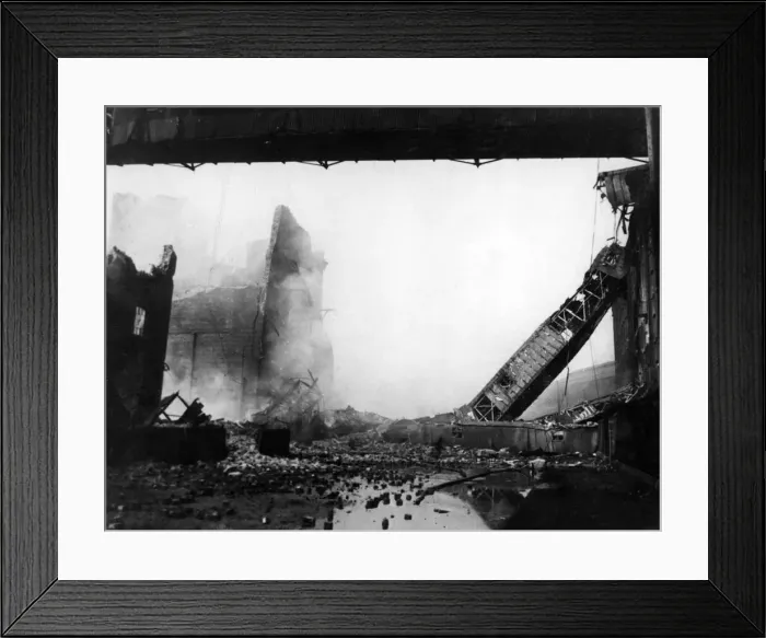 Framed Print : Buchanans Flour Mills at East Float dock in Birkenhead