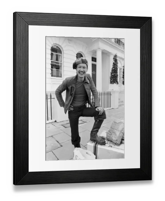 Framed Print : Kansai Yamamoto, Fashion Designer, The Portobello Hotel, London, 28th May 1971 Framed Print : Kansai Yamamoto, Fashion Designer, The Portobello Hotel, London, 28th May 1971