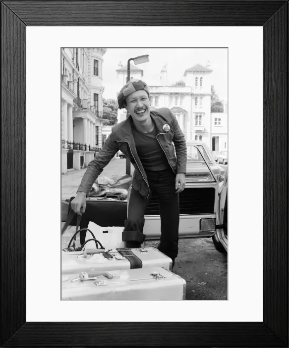 Framed Print : Kansai Yamamoto, Fashion Designer, The Portobello Hotel, London, 28th May 1971