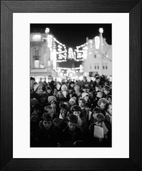Framed Print : Middlesbrough Christmas Lights switched on by Mayor, Middlesbrough, North Yorkshire Framed Print : Middlesbrough Christmas Lights switched on by Mayor, Middlesbrough, North Yorkshire