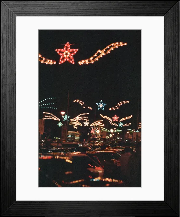 Framed Print : Stockton Christmas Lights switched on, Stockton, North Yorkshire, 23rd November 1990 Framed Print : Stockton Christmas Lights switched on, Stockton, North Yorkshire, 23rd November 1990
