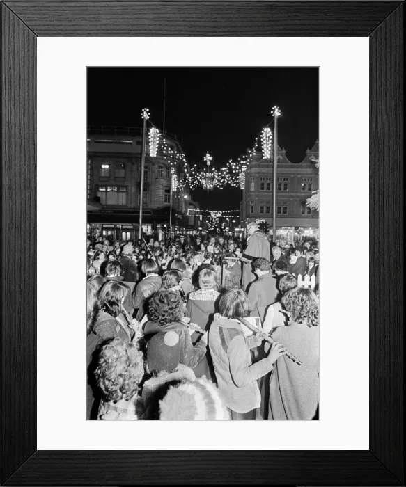 Framed Print : Middlesbrough Christmas Lights switched on by Mayor, Middlesbrough, North Yorkshire Framed Print : Middlesbrough Christmas Lights switched on by Mayor, Middlesbrough, North Yorkshire