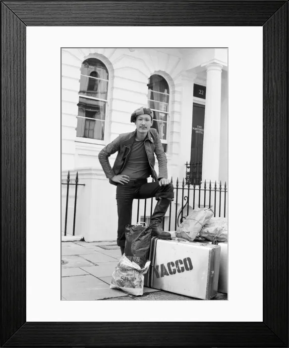 Framed Print : Kansai Yamamoto, Fashion Designer, The Portobello Hotel, London, 28th May 1971 Framed Print : Kansai Yamamoto, Fashion Designer, The Portobello Hotel, London, 28th May 1971