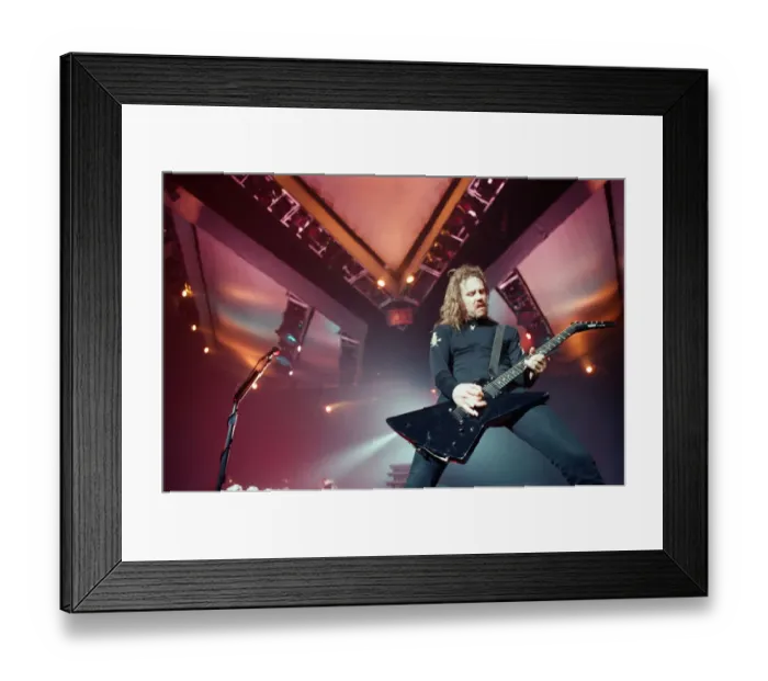 Framed Print : Metallica in concert at the NEC Arena, Birmingham. James Hetfield Framed Print : Metallica in concert at the NEC Arena, Birmingham. James Hetfield