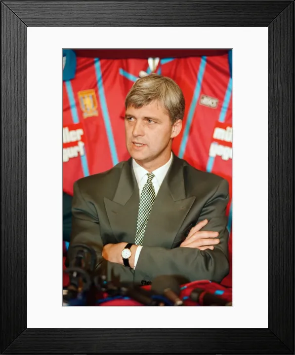 Framed Print : Brian Little is unveiled as Aston Villas new manager. 25th November 1994 Framed Print : Brian Little is unveiled as Aston Villas new manager. 25th November 1994