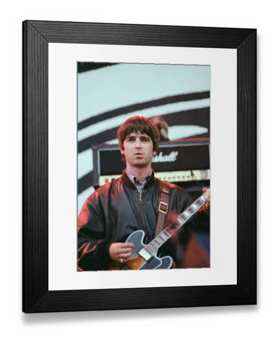 Framed Print : 1996 Oasis, music group, performing o stage, Balloch Castle Country Park Balloch Framed Print : 1996 Oasis, music group, performing o stage, Balloch Castle Country Park Balloch