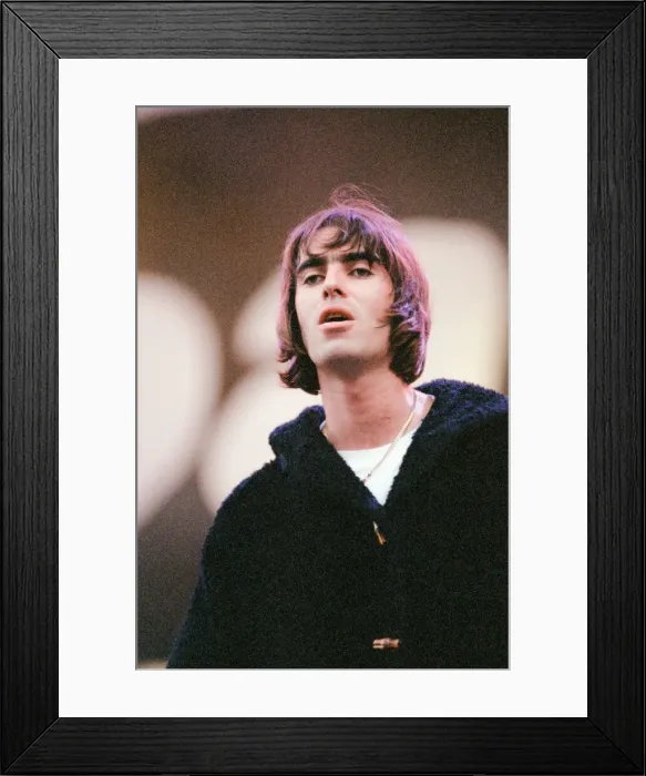 Framed Print : 1996 Oasis, music group, performing o stage, Balloch Castle Country Park Balloch Framed Print : 1996 Oasis, music group, performing o stage, Balloch Castle Country Park Balloch