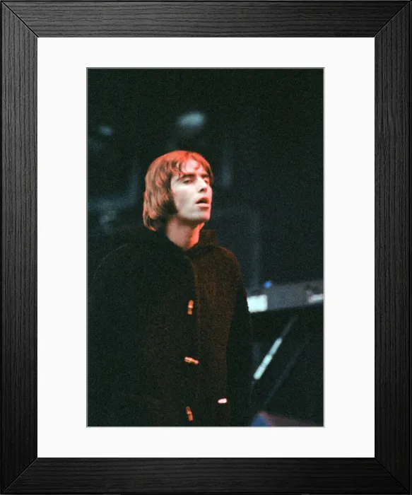Framed Print : 1996 Oasis, music group, performing o stage, Balloch Castle Country Park Balloch Framed Print : 1996 Oasis, music group, performing o stage, Balloch Castle Country Park Balloch