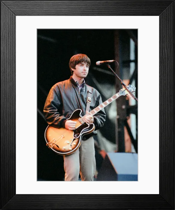 Framed Print : 1996 Oasis, music group, performing o stage, Balloch Castle Country Park Balloch Framed Print : 1996 Oasis, music group, performing o stage, Balloch Castle Country Park Balloch