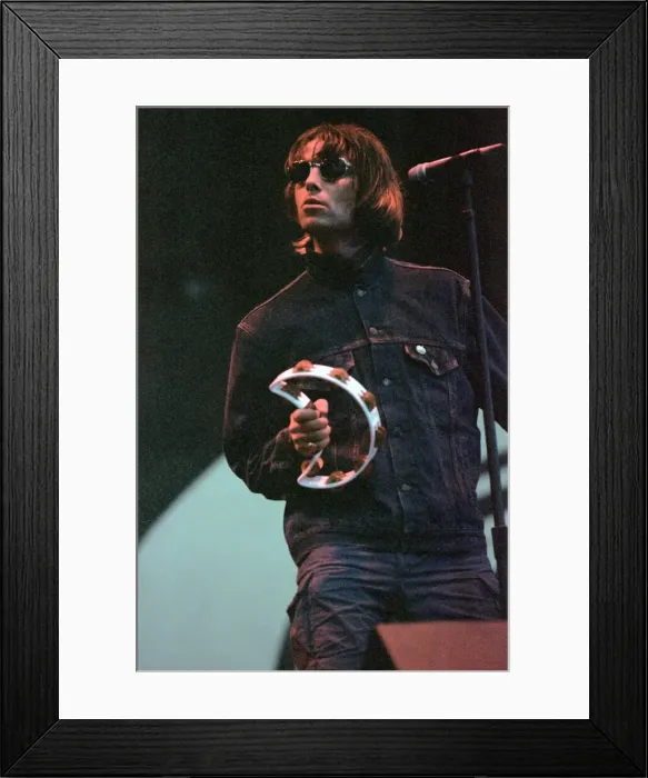 Framed Print : 1996 Oasis, music group, performing on stage, Balloch Castle Country Park Balloch Framed Print : 1996 Oasis, music group, performing on stage, Balloch Castle Country Park Balloch