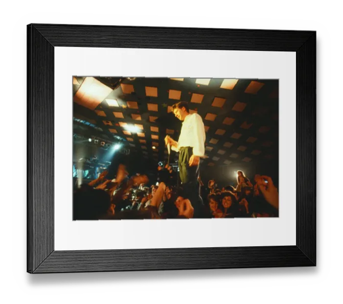 Framed Print : 1984 Simple Minds, music group, performing o stage, Scotland, Circa March 1984