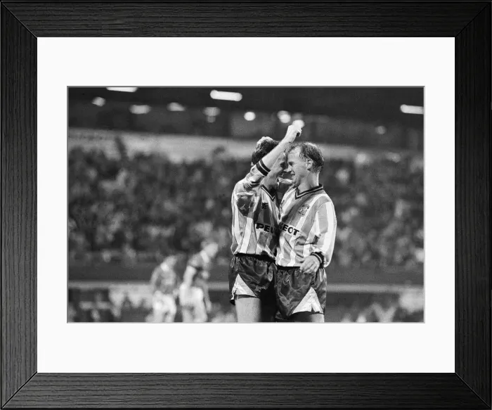 Framed Print : Coventry City 5 v Nottingham Forest 4. Fourth round of the Rumbelows Cup Framed Print : Coventry City 5 v Nottingham Forest 4. Fourth round of the Rumbelows Cup
