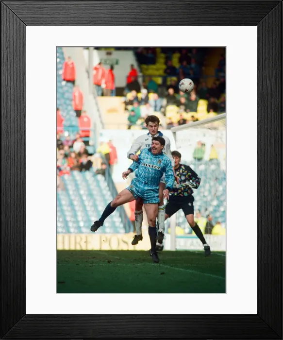 Framed Print : Leeds 1-0 Coventry, Premier league match at Elland Road, Saturday 19th March 1994