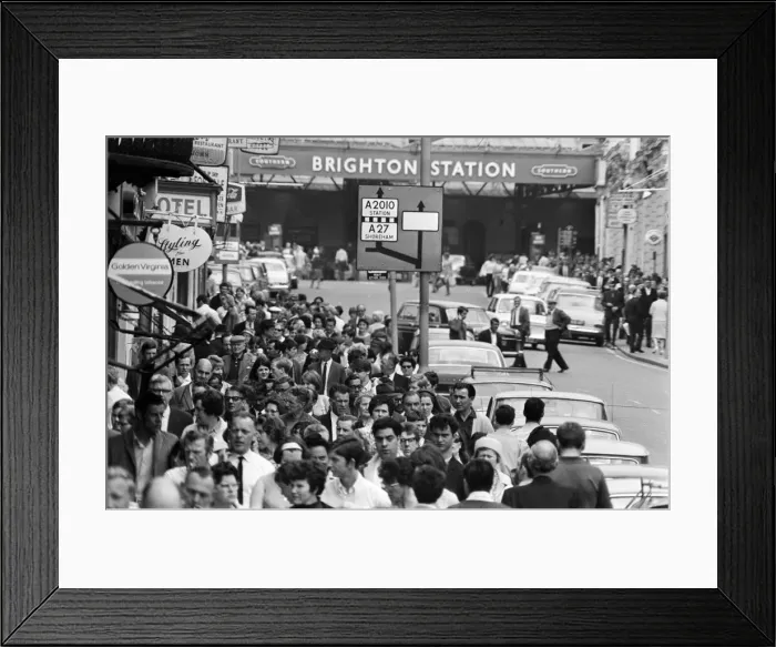 Framed Print : Summer holiday scenes in Brighton. 2nd June 1968 Framed Print : Summer holiday scenes in Brighton. 2nd June 1968