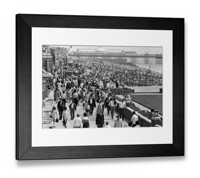 Framed Print : Summer holiday scenes in Brighton. 2nd June 1968