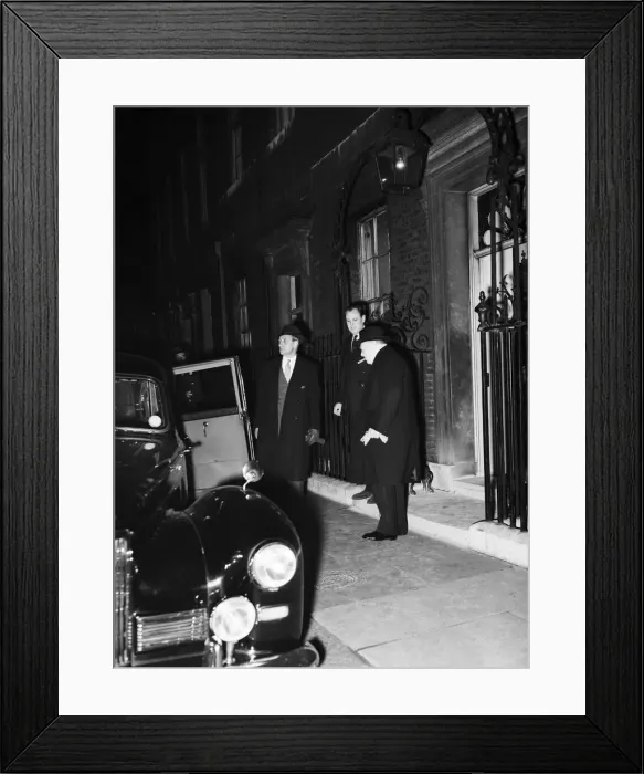 Framed Print : Winston Churchill pictured prior to leaving for Bermuda. 1st December 1953