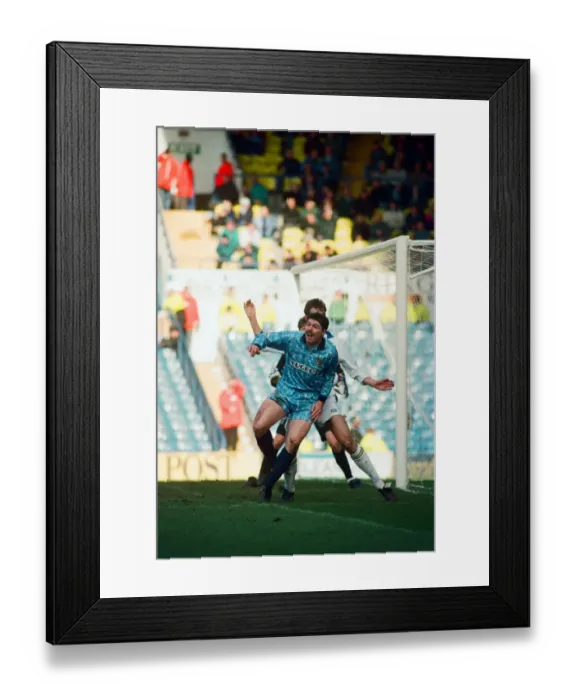 Framed Print : Leeds 1-0 Coventry, Premier league match at Elland Road, Saturday 19th March 1994