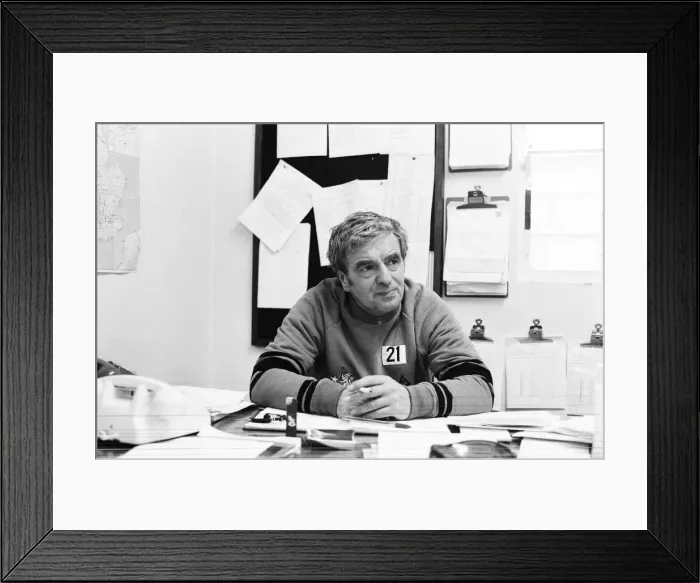 Framed Print : John Neal, Manager, Chelsea Football Club, Pictured at his office, Stamford Bridge Framed Print : John Neal, Manager, Chelsea Football Club, Pictured at his office, Stamford Bridge