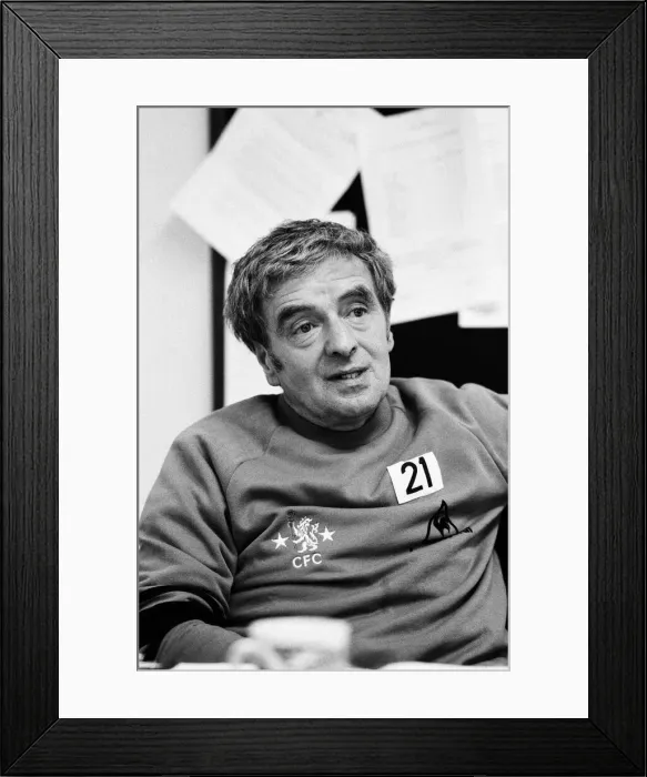 Framed Print : John Neal, Manager, Chelsea Football Club, Pictured at his office, Stamford Bridge Framed Print : John Neal, Manager, Chelsea Football Club, Pictured at his office, Stamford Bridge