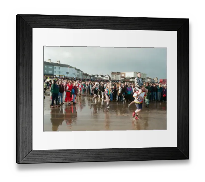 Framed Print : Boxing Day Dip in Redcar, 26th December 1994 Framed Print : Boxing Day Dip in Redcar, 26th December 1994
