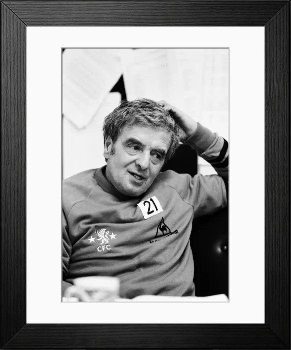Framed Print : John Neal, Manager, Chelsea Football Club, Pictured at his office, Stamford Bridge