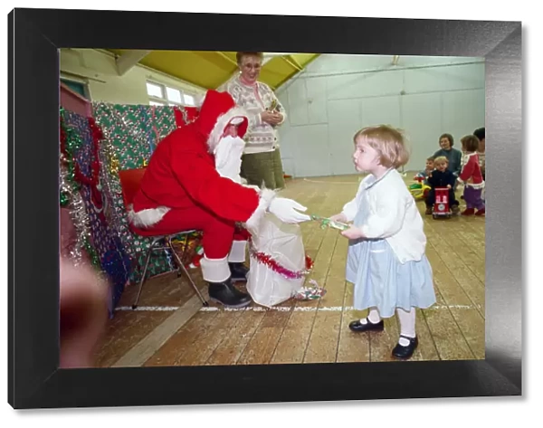 Coatham toddler group christmas party. North Yorkshire, 13th December 1994