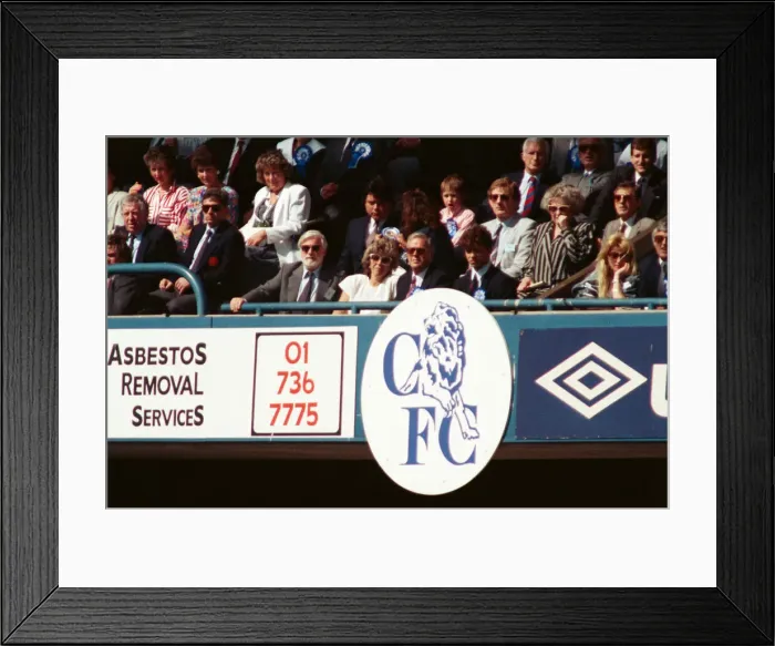 Framed Print : Chelsea Chairman Ken Bates. Chelsea 1 -0 Middlesbrough, 1988 Football League Second