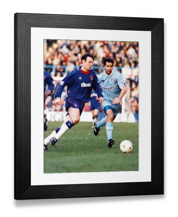 Framed Print : Coventry City v Chelsea, played at Highfield Road, final score 2-2, Premier League