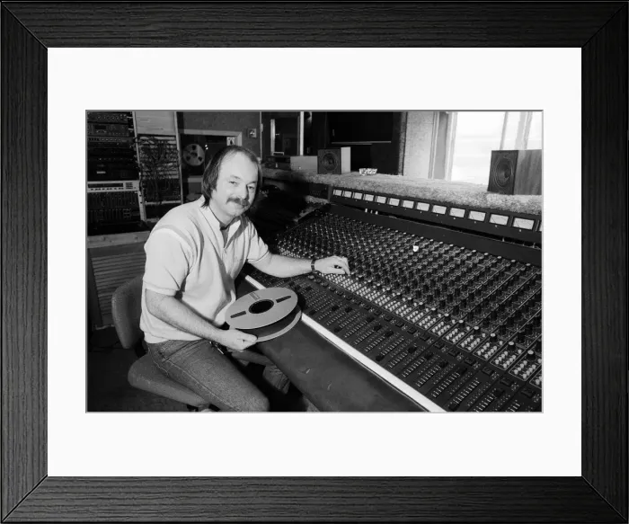 Framed Print : Rob Bruce at Rich Bitch recording studios. 12th June 1986 Framed Print : Rob Bruce at Rich Bitch recording studios. 12th June 1986