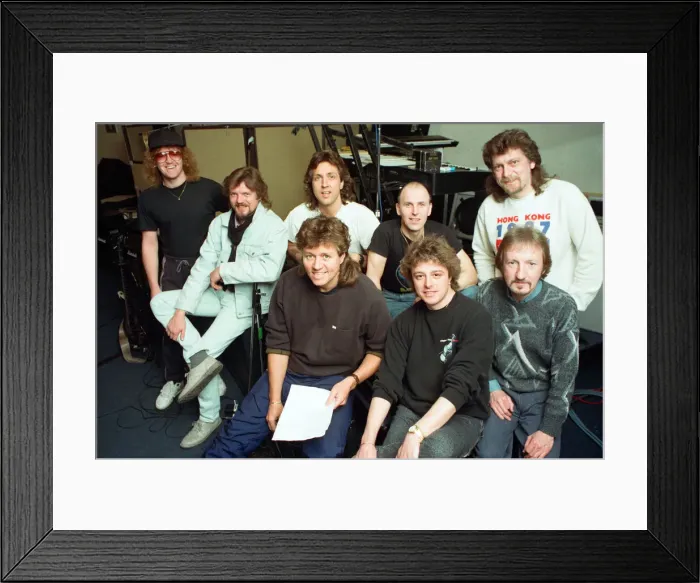 Framed Print : The Electric Light Orchestra Part 2, rehearsing at Rich Bitch studios in Selly Oak