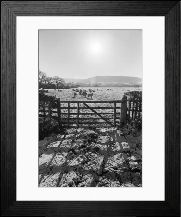 Framed Print : Countryside Scenes, Cleveland, North Yorkshire, 1st February 1980 Framed Print : Countryside Scenes, Cleveland, North Yorkshire, 1st February 1980