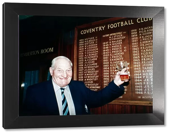 Former Coventry rugby club player Harry Walker celebrates his 80th birthday at Coundon