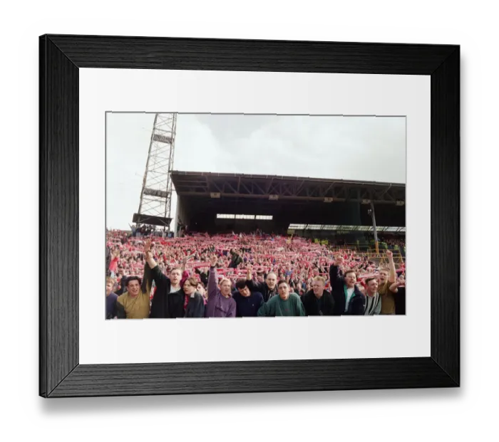 Framed Print : Fans during the Wolverhampton Wanderers v Middlesbrough match