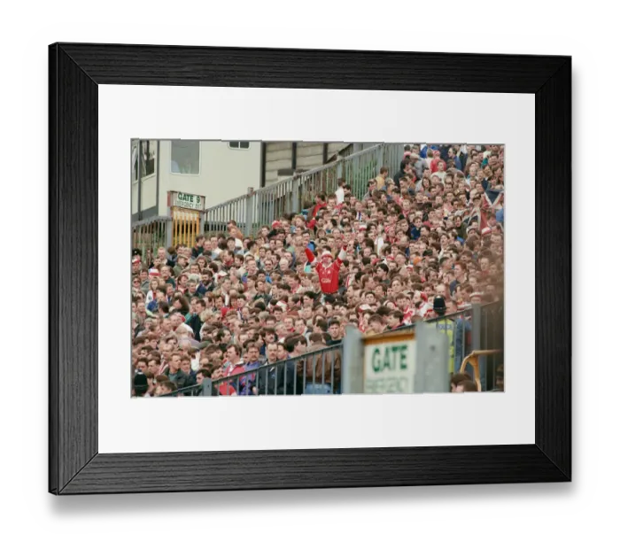 Framed Print : Fans during the Wolverhampton Wanderers v Middlesbrough match