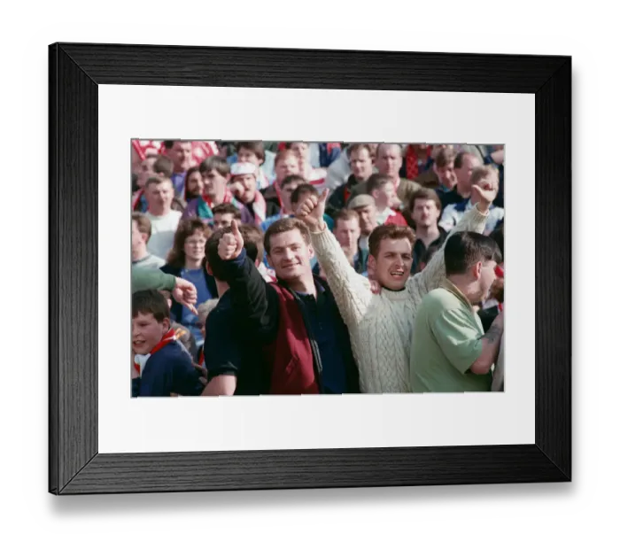 Framed Print : Fans during the Wolverhampton Wanderers v Middlesbrough match Framed Print : Fans during the Wolverhampton Wanderers v Middlesbrough match