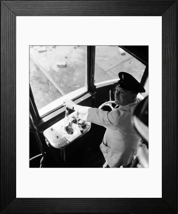 Framed Print : Double Decker Tramcar No. 342 at Consett, County Durham, England, 13th July 1967 Framed Print : Double Decker Tramcar No. 342 at Consett, County Durham, England, 13th July 1967