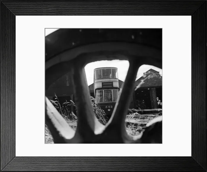 Framed Print : Double Decker Tramcar No. 342 at Consett, County Durham, England, 13th July 1967 Framed Print : Double Decker Tramcar No. 342 at Consett, County Durham, England, 13th July 1967