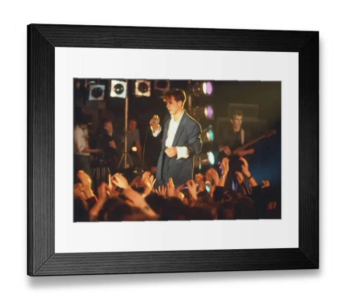 Framed Print : 1984 Simple Minds, music group, performing o stage, Scotland, Circa March 1984