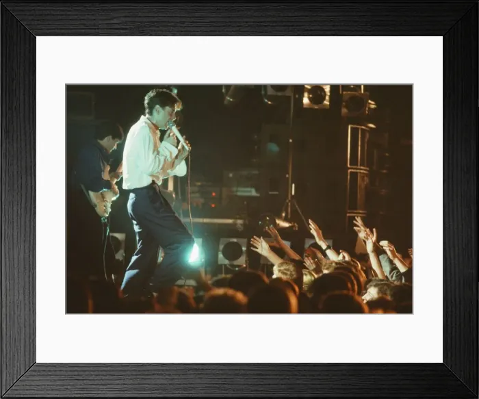 Framed Print : 1984 Simple Minds, music group, performing o stage, Scotland, Circa March 1984 Framed Print : 1984 Simple Minds, music group, performing o stage, Scotland, Circa March 1984