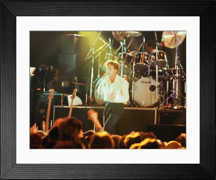 Framed Print : 1984 Simple Minds, music group, performing o stage, Scotland, Circa March 1984 Framed Print : 1984 Simple Minds, music group, performing o stage, Scotland, Circa March 1984