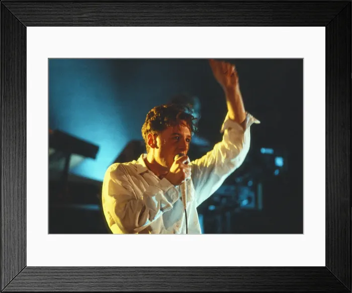 Framed Print : 1984 Simple Minds, music group, performing o stage, Scotland, Circa March 1984 Framed Print : 1984 Simple Minds, music group, performing o stage, Scotland, Circa March 1984