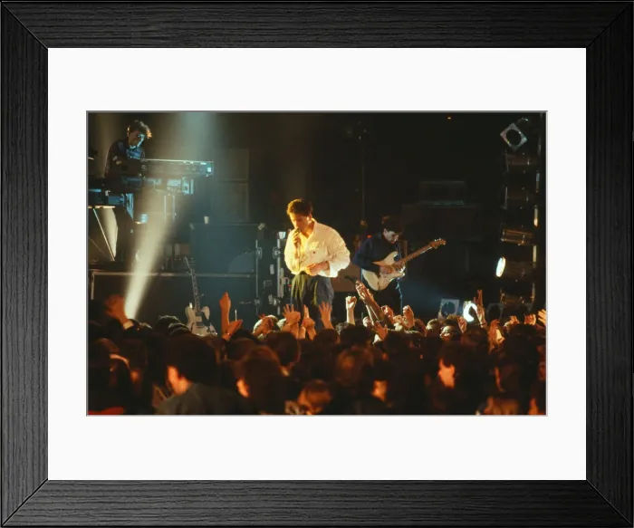 Framed Print : 1984 Simple Minds, music group, performing o stage, Scotland, Circa March 1984 Framed Print : 1984 Simple Minds, music group, performing o stage, Scotland, Circa March 1984