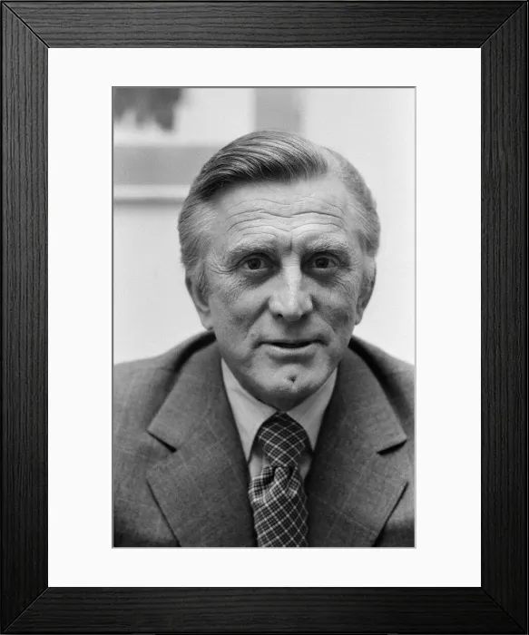 Framed Print : Actor Kirk Douglas pictured in London. 22nd November 1973 Framed Print : Actor Kirk Douglas pictured in London. 22nd November 1973