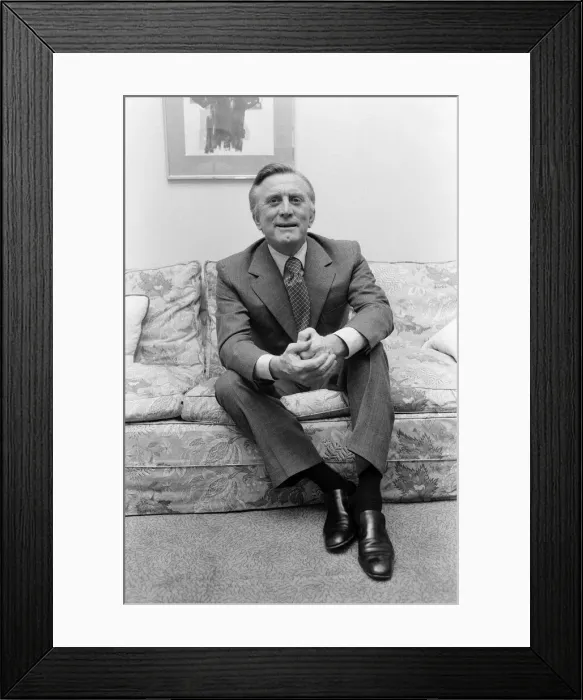 Framed Print : Actor Kirk Douglas pictured in London. 22nd November 1973