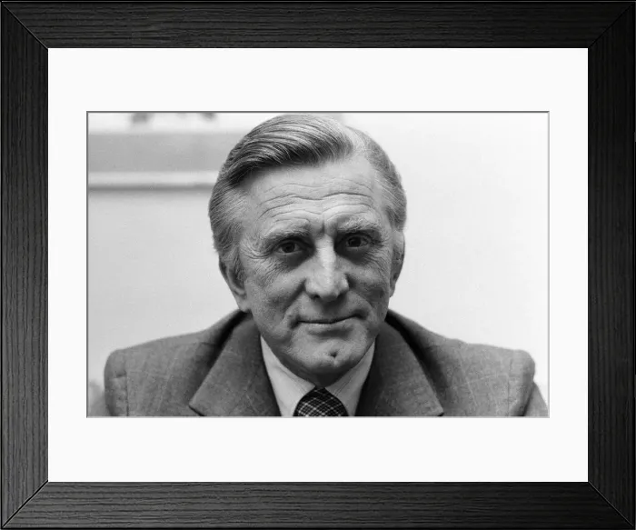 Framed Print : Actor Kirk Douglas pictured in London. 22nd November 1973 Framed Print : Actor Kirk Douglas pictured in London. 22nd November 1973