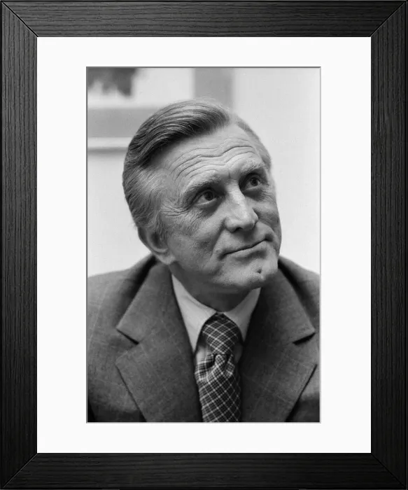 Framed Print : Actor Kirk Douglas pictured in London. 22nd November 1973