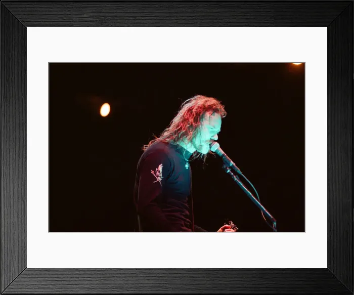 Framed Print : Metallica in concert at the NEC Arena, Birmingham. James Hetfield Framed Print : Metallica in concert at the NEC Arena, Birmingham. James Hetfield