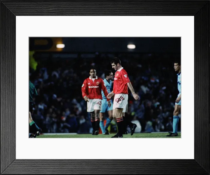 Framed Print : English Premier League match at Old Trafford. Manchester United 2 v Manchester City Framed Print : English Premier League match at Old Trafford. Manchester United 2 v Manchester City